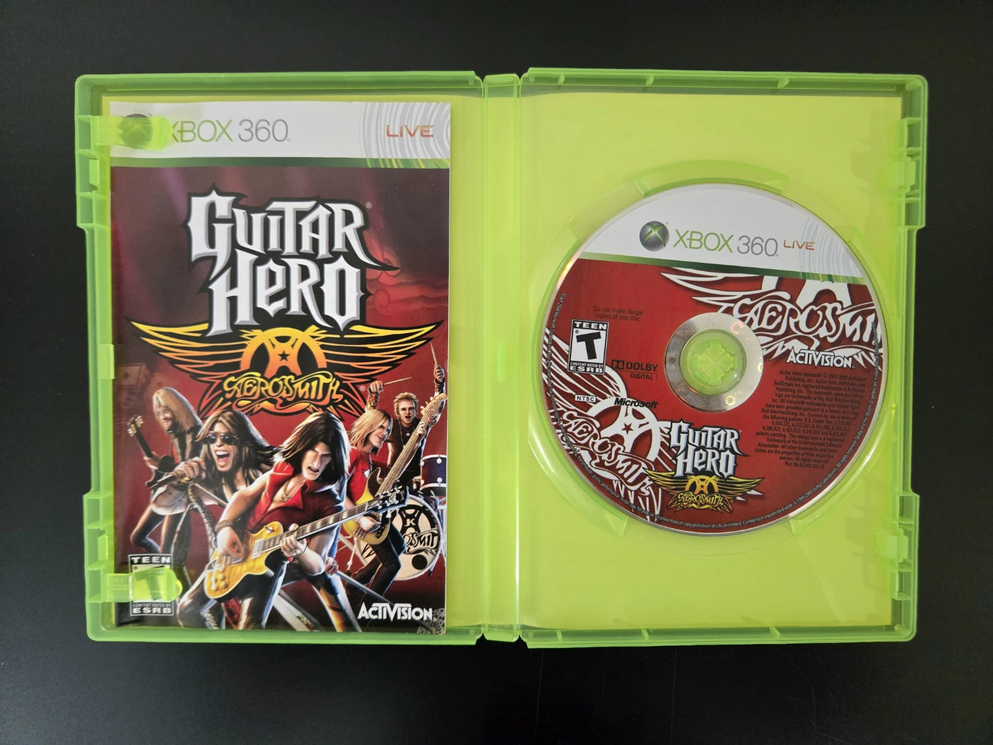 GUITAR HERO AEROSMITH XBOX 360 COMPLETE - photo 2
