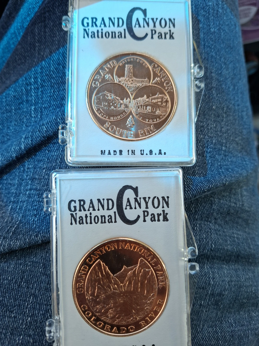 Vintage Grand Canyon National Park Souvenir Medallions