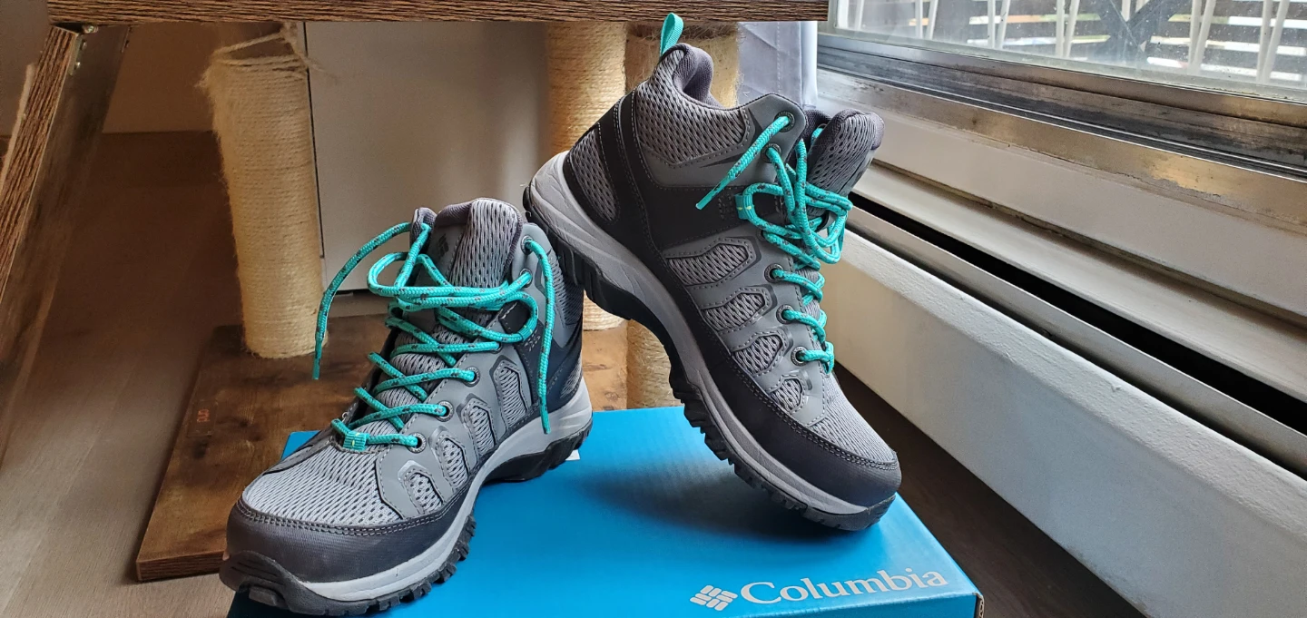Columbia Waterproof Hiking Boots - Grey/Teal - photo 4