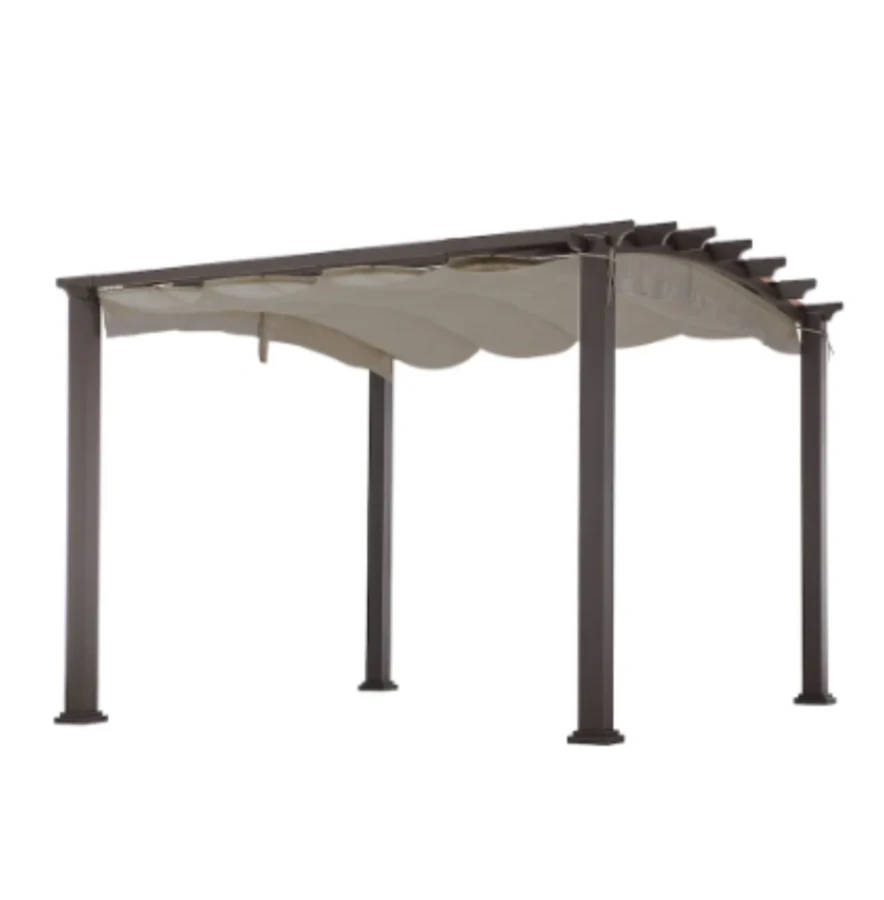 Patio Pergola with Retractable Canopy