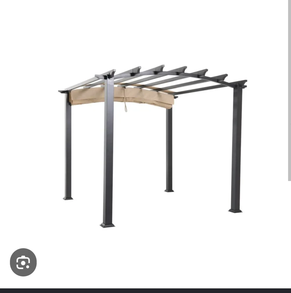 Patio Pergola with Retractable Canopy - photo 2