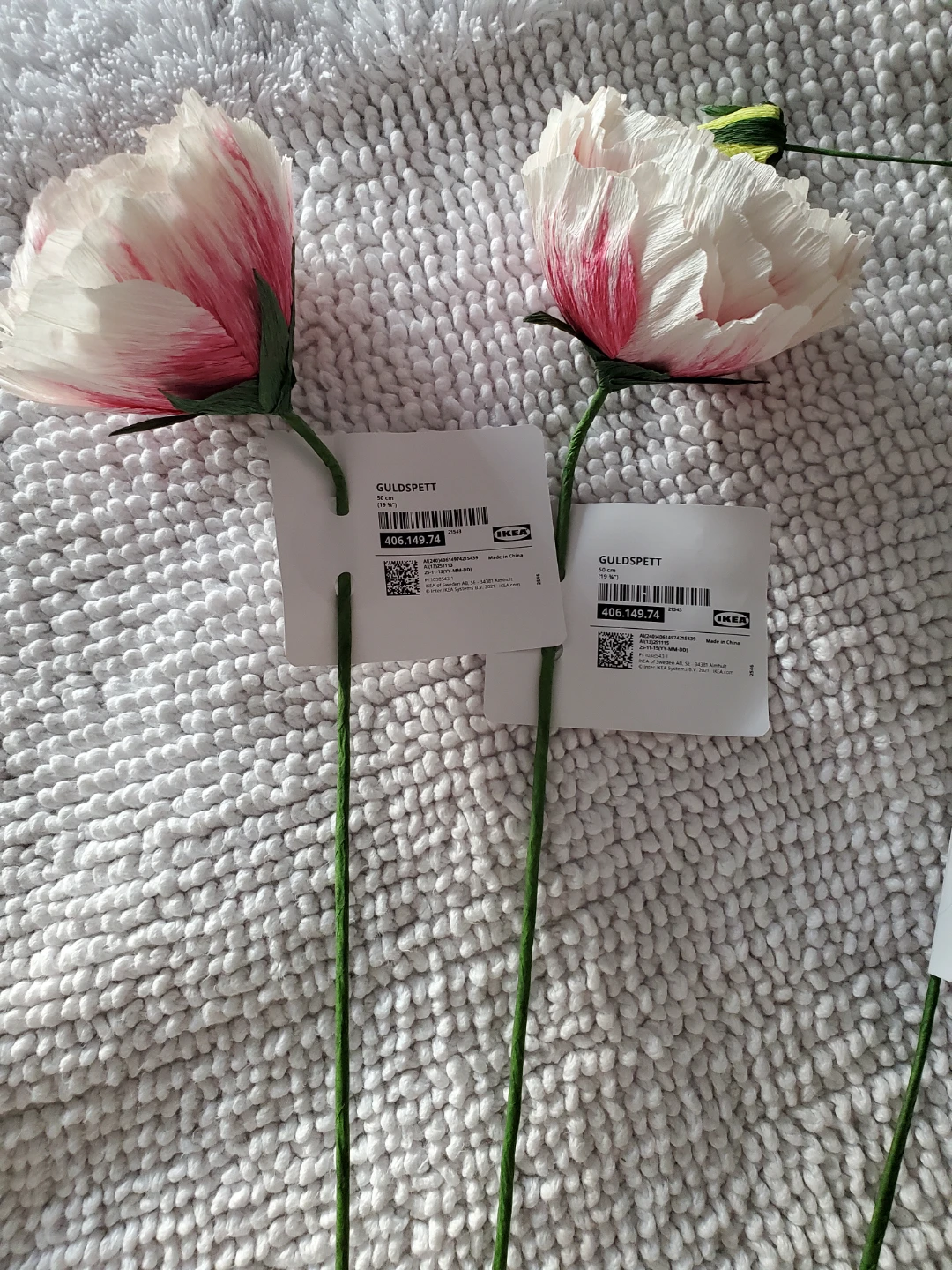 IKEA GULDSPETT Artificial Flowers, Pink/White, 50 cm
