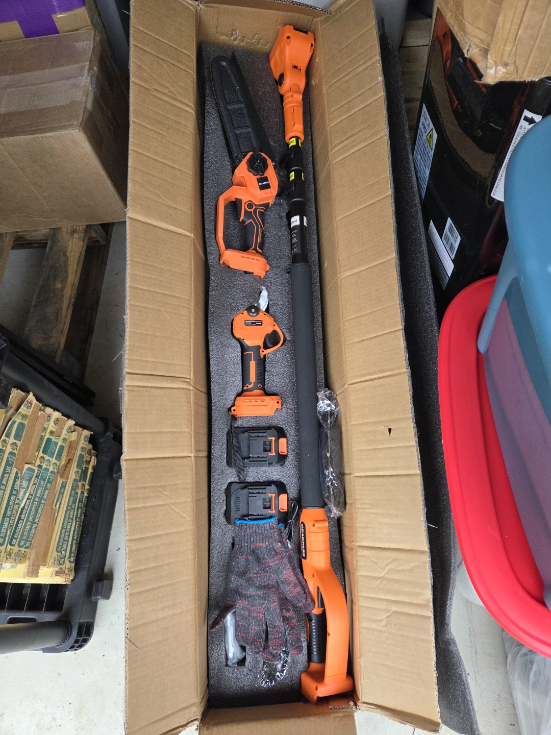 NEW 4-in-1 Cordless Pole Saw & Pruner Kit - Never Used - photo 2