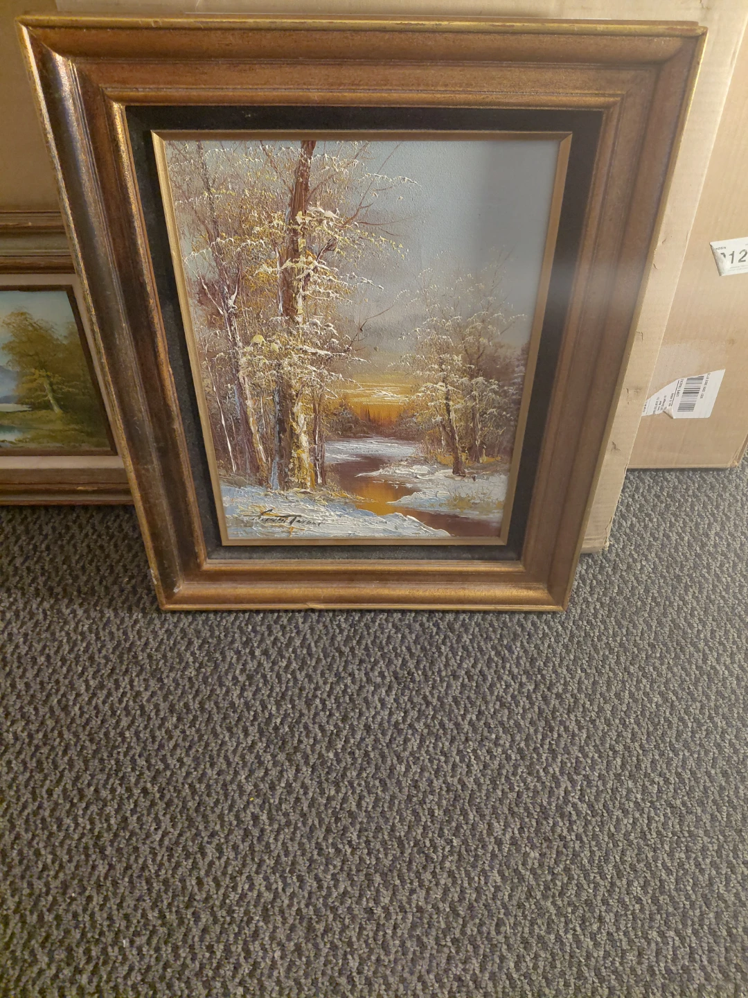Vintage Landscape Oil Paintings (Set of 2)