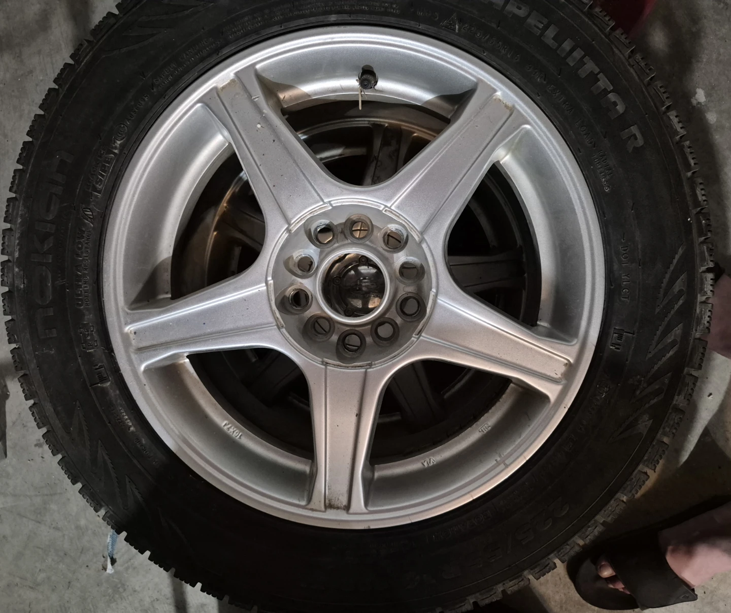 Pair of 2 Nokian Tires Plus Rims Size 225 55 R16 M+S *DEAL* - photo 2