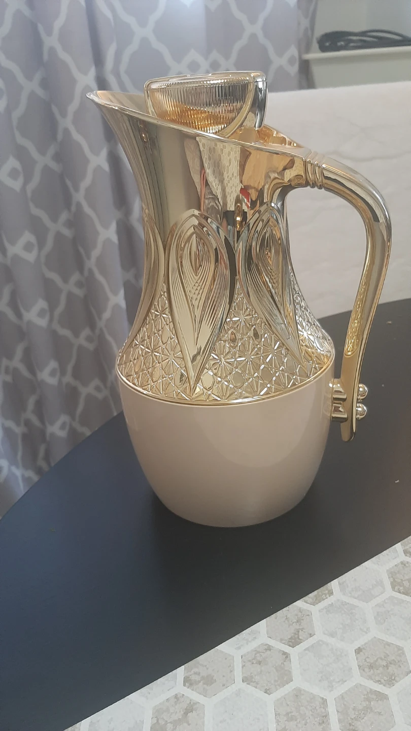Gold Arabesque Coffee Pot Thermos