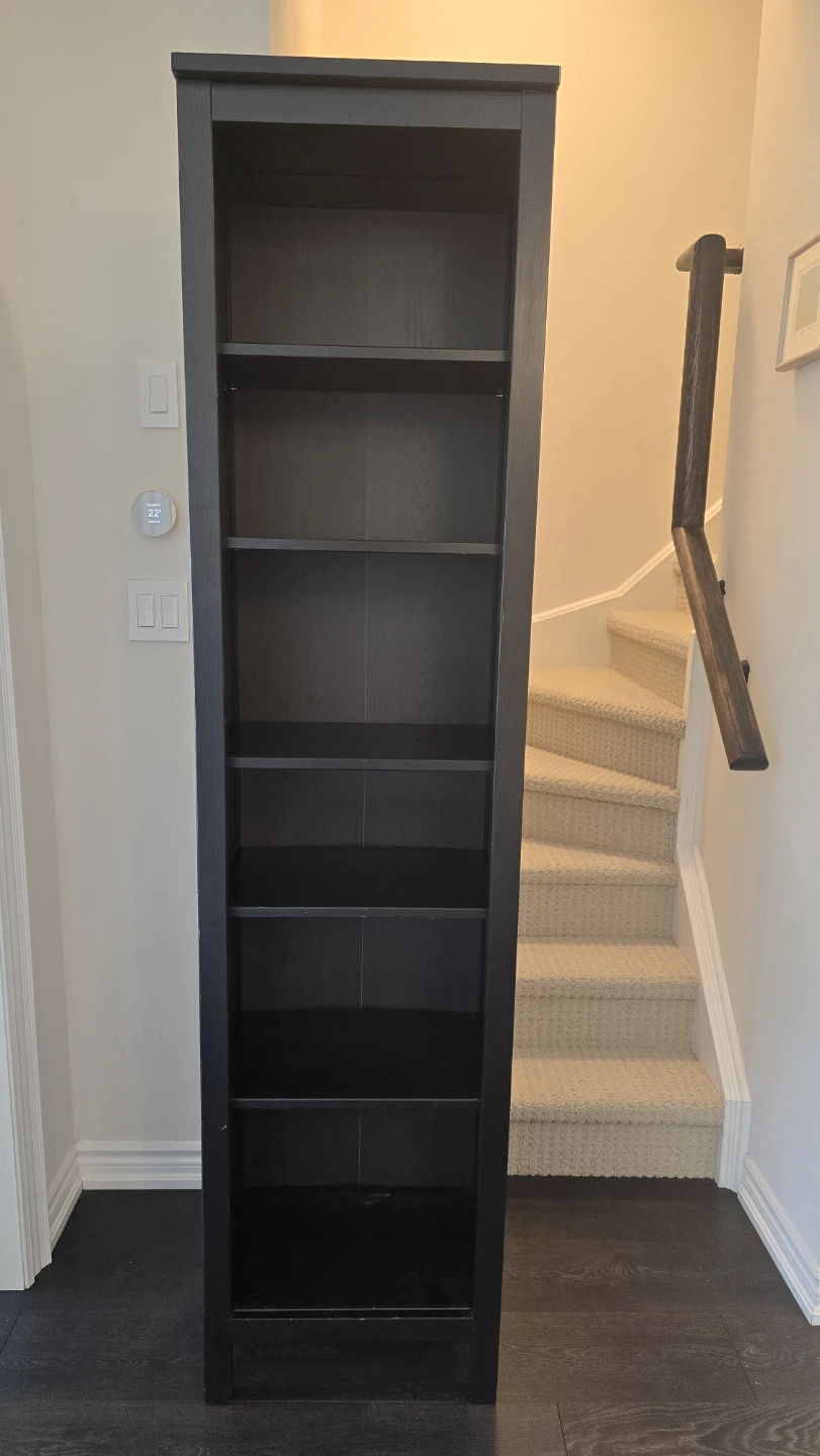 Ikea HEMNES Bookshelf - black-brown, 49x197 cm