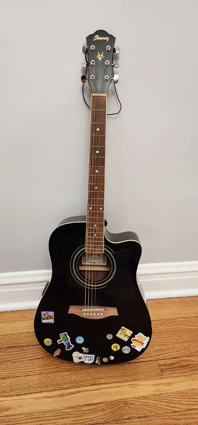 Ibanez V70CE-BK-2Y-01 Acoustic Electric Guitar
