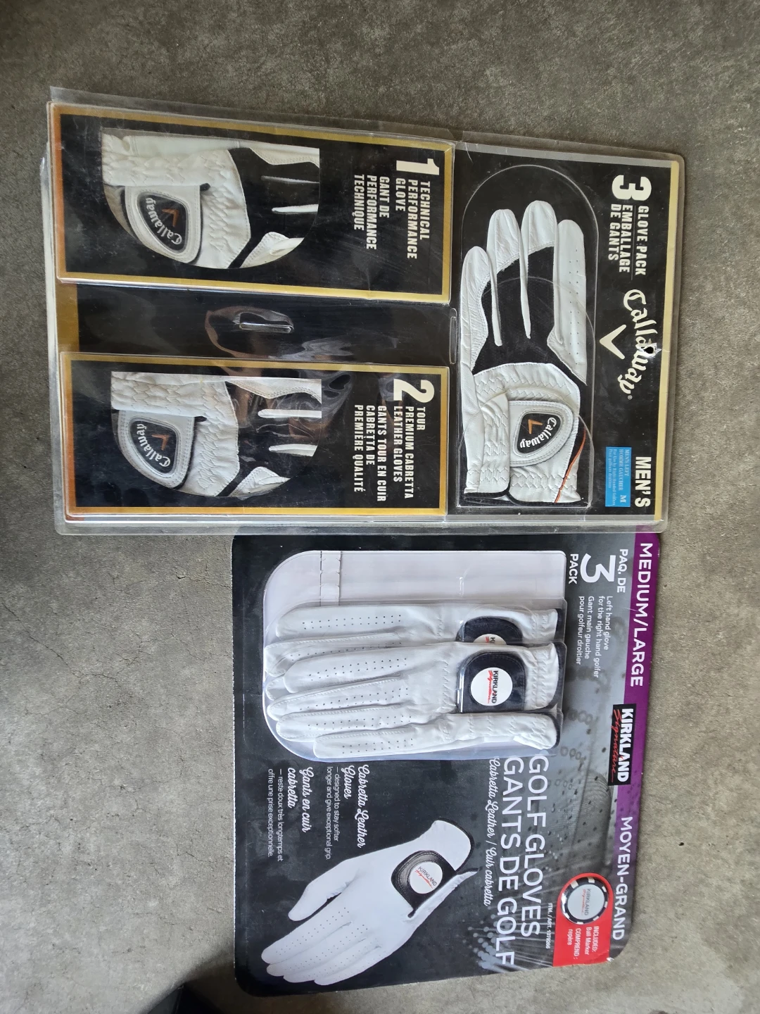Wilson Golf Balls & Callaway Golf Gloves