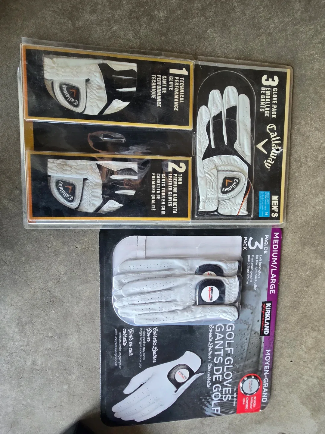 Wilson Golf Balls & Callaway Golf Gloves