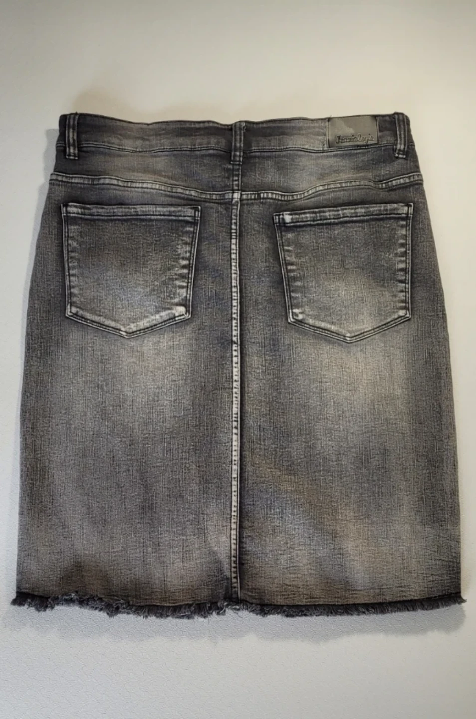 Black Denim Skirt -Size M