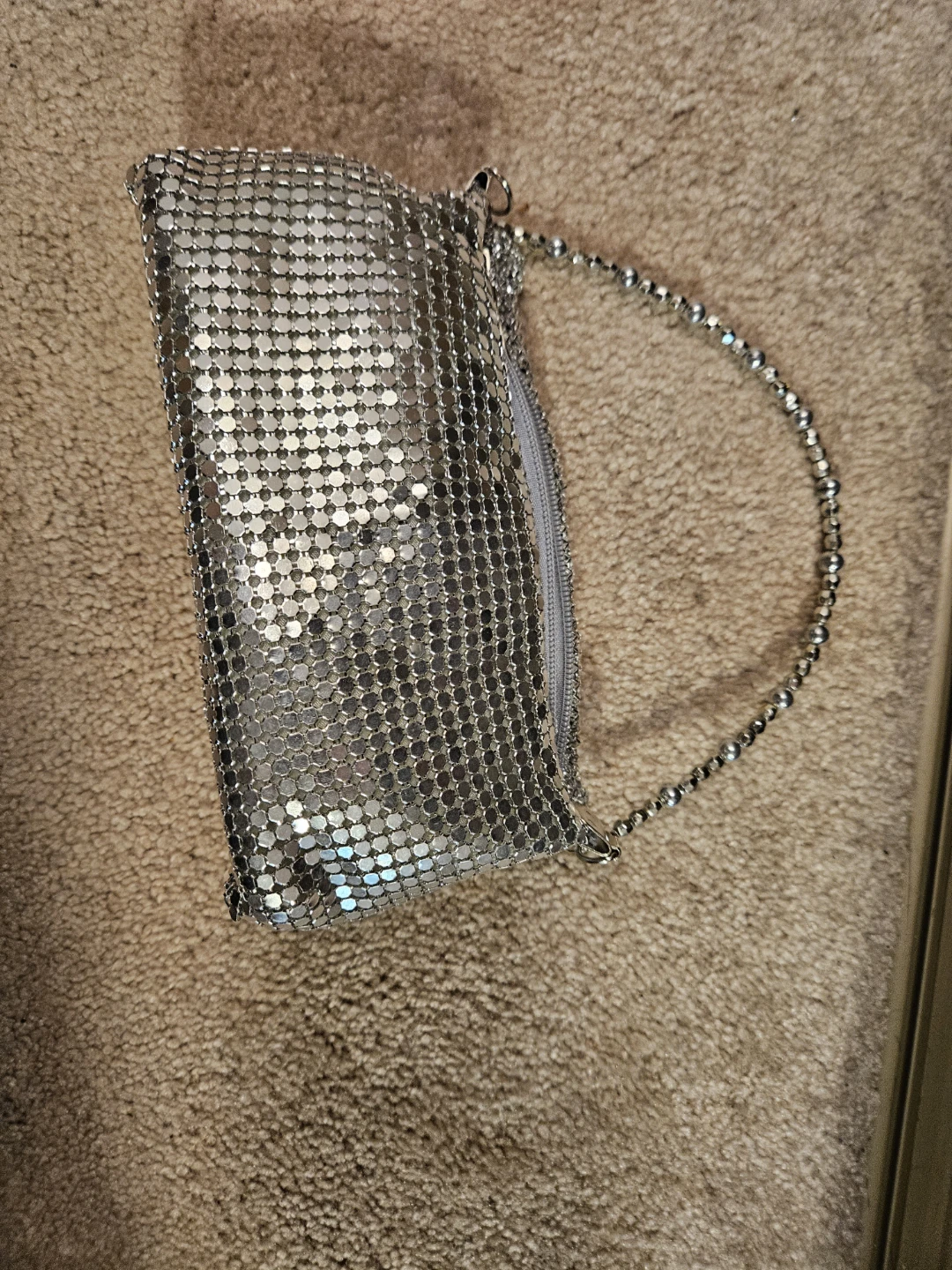 ALDO Silver Mesh Shoulder Bag