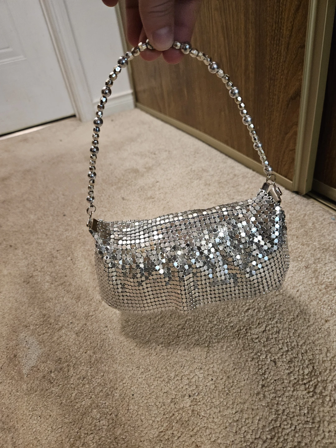 ALDO Silver Mesh Shoulder Bag - photo 2