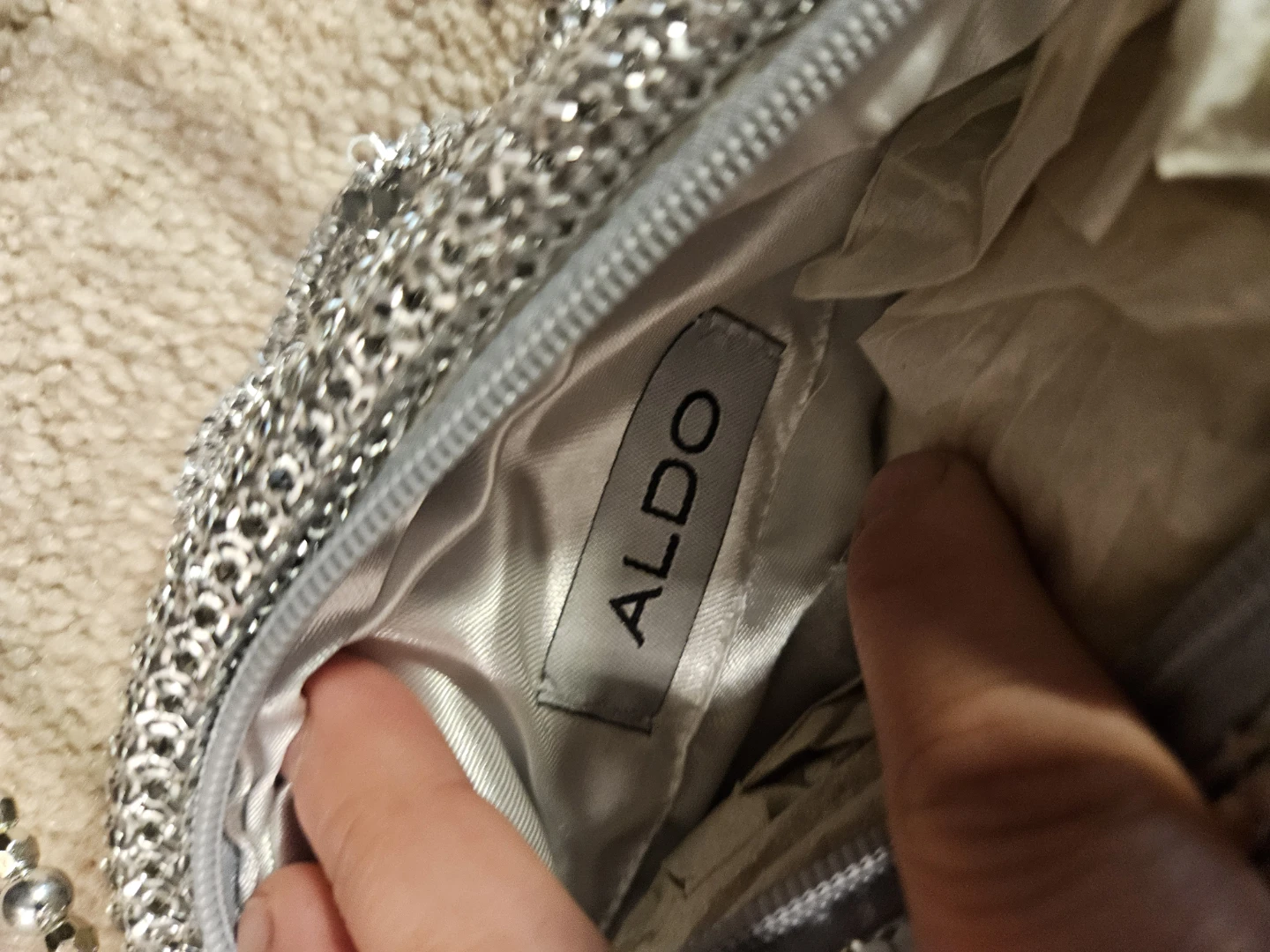 ALDO Silver Mesh Shoulder Bag - photo 3