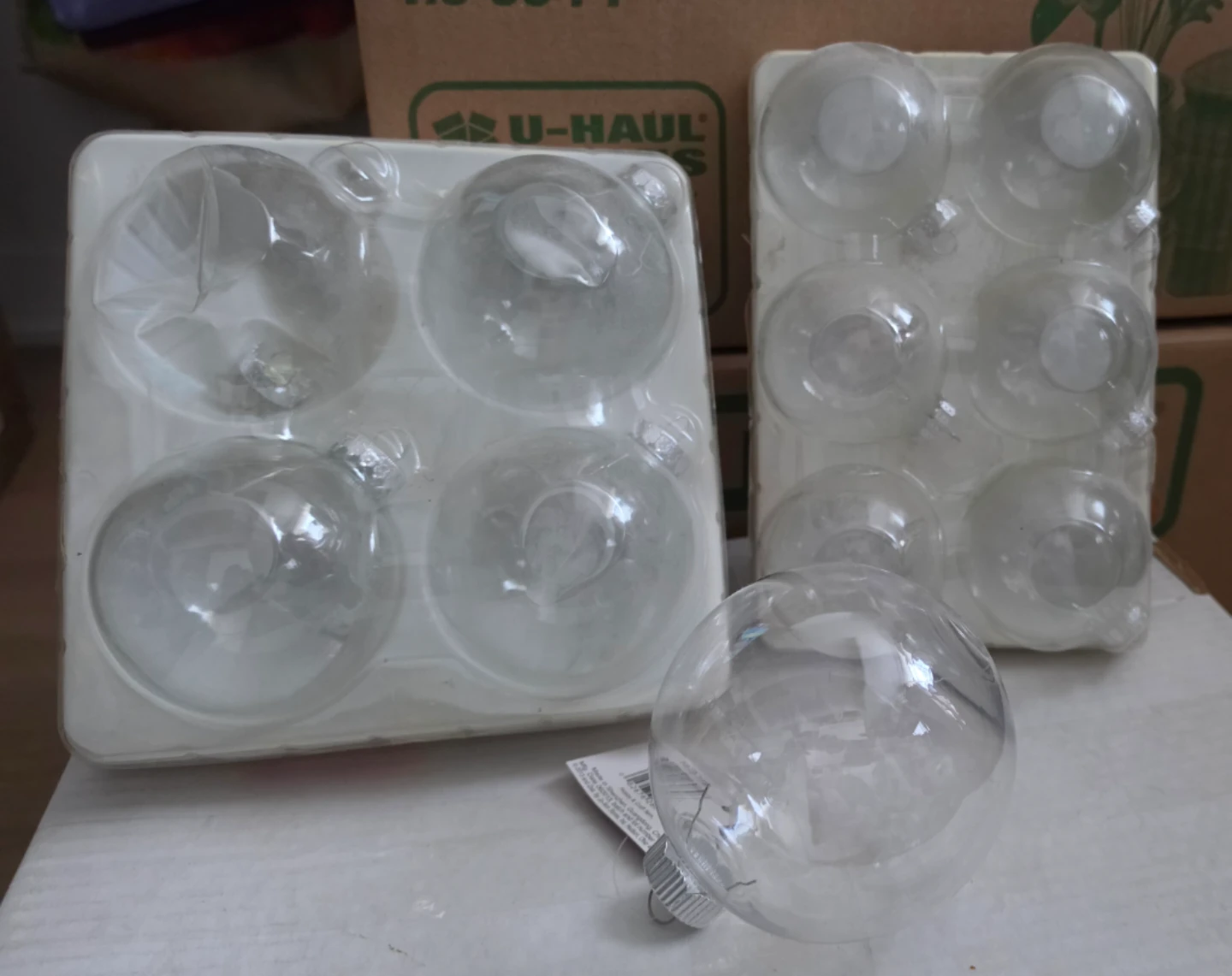 Clear Fillable Ornament Set