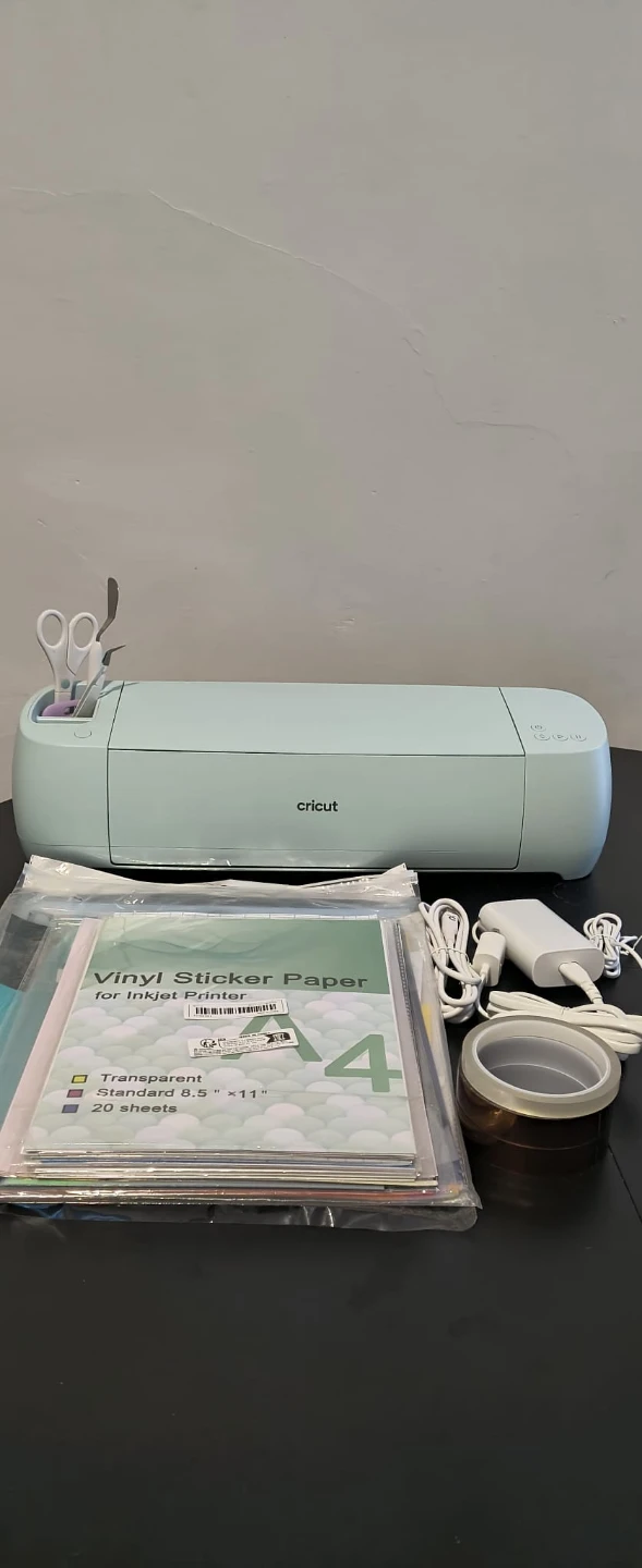 Cricut Cutting Machine with Vinyl Sticker Paper Bundle