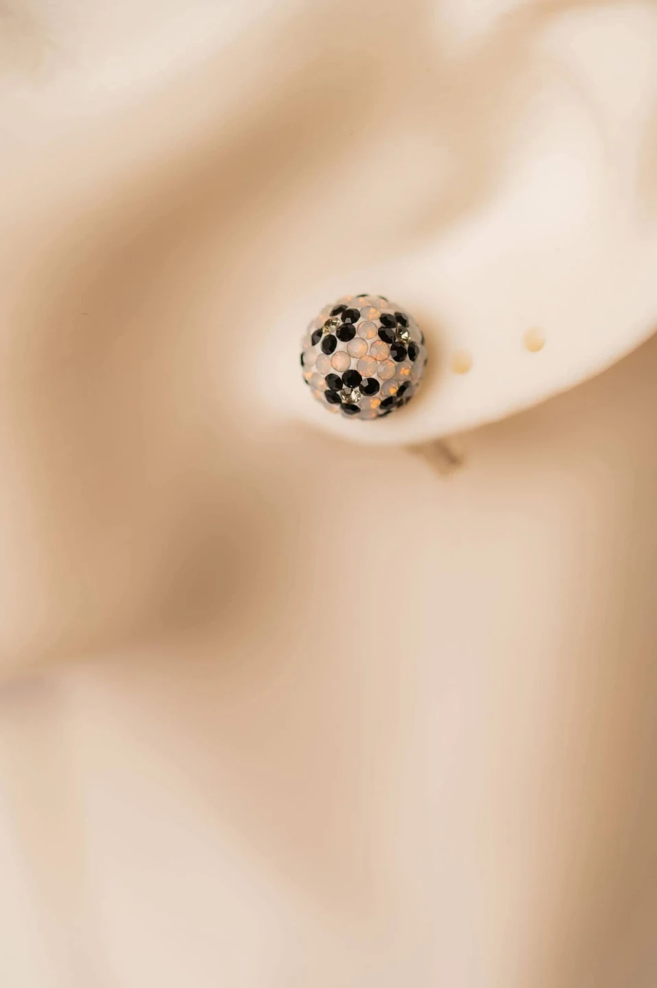Black/White Leopard Crystal Ball Set - photo 3