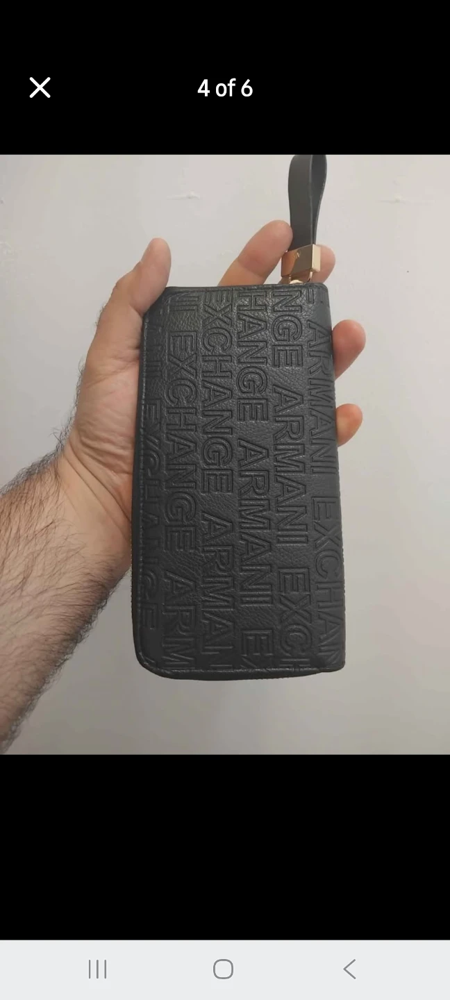 Original Armani Exchange Zip Around Wallet Wristlet - photo 4
