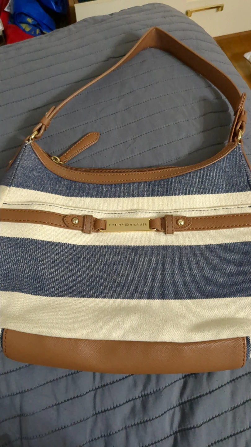 Tommy Hilfiger Striped Shoulder Bag