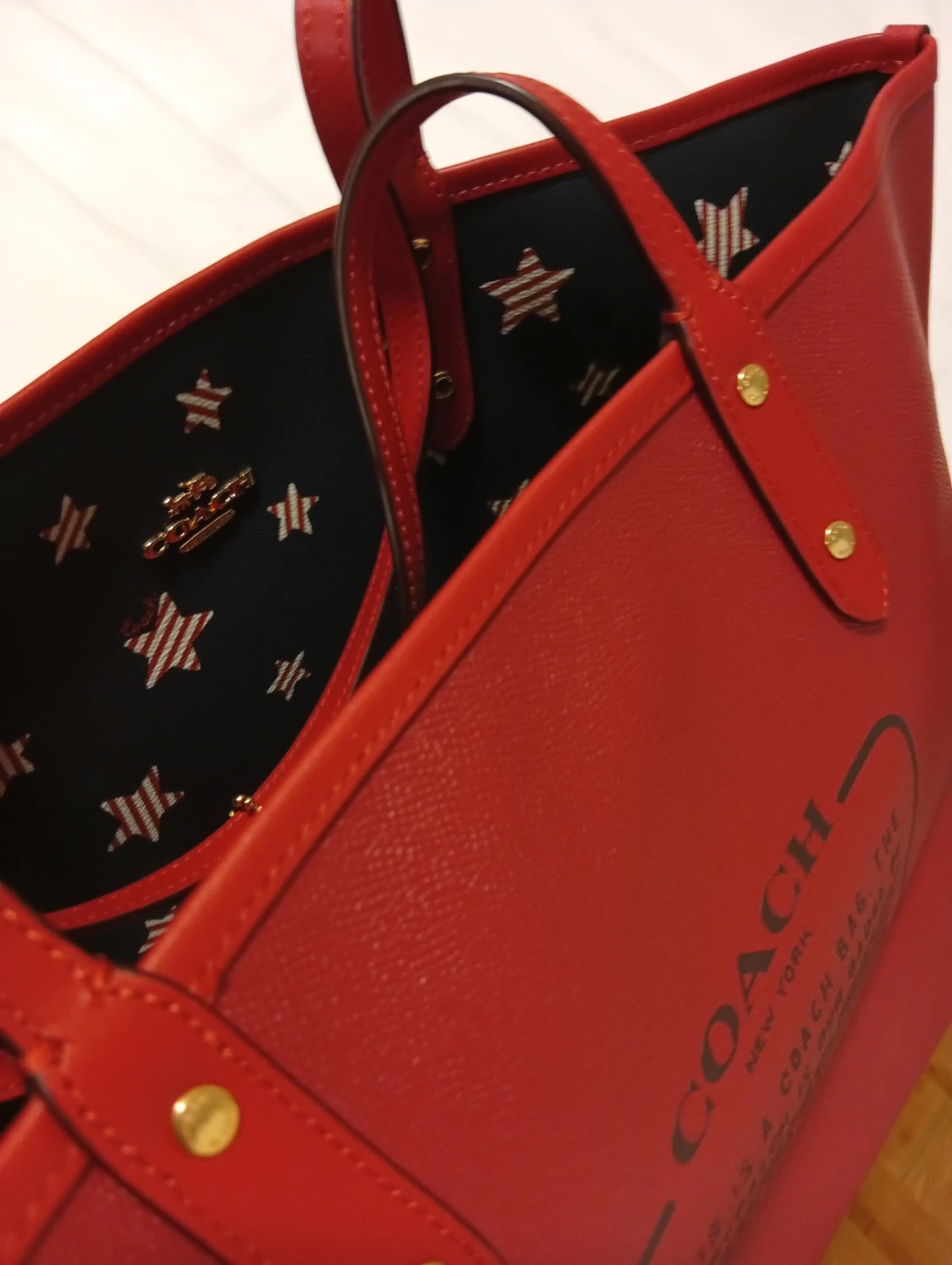 Coach Red Tote Bag - photo 2