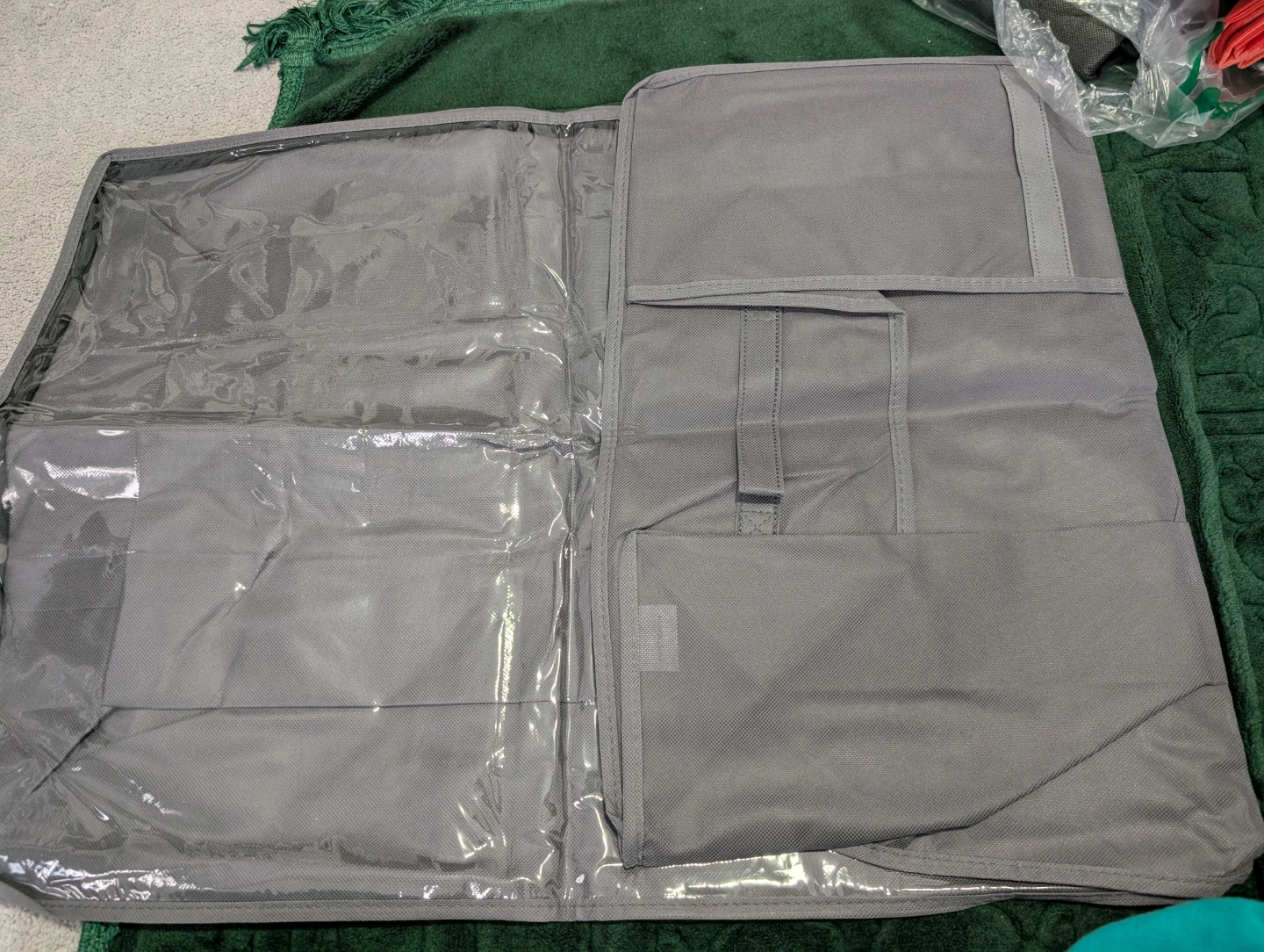 Grey Fabric storage bag large size - photo 3