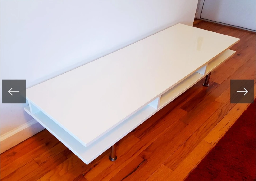 Ikea Tofteryd TV Bench - Glossy White - photo 5