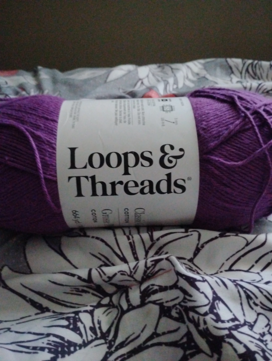Loops & Threads Classic Cotton Big Ball Grape Yarn