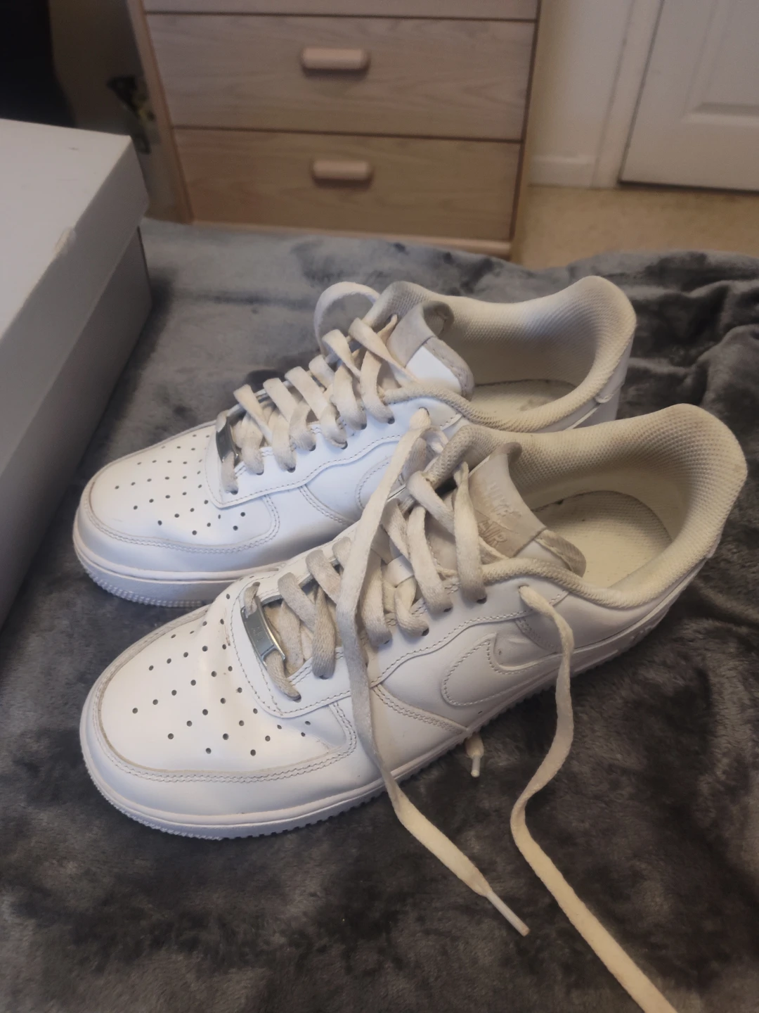 Nike Air Force 1 White Sneakers - photo 3