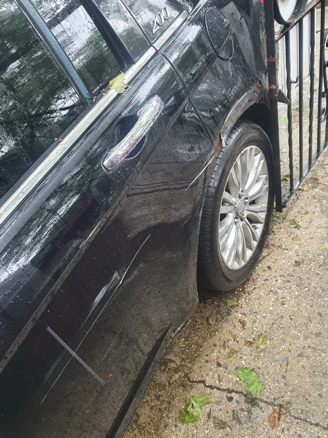 Black Chrysler 200 Sedan