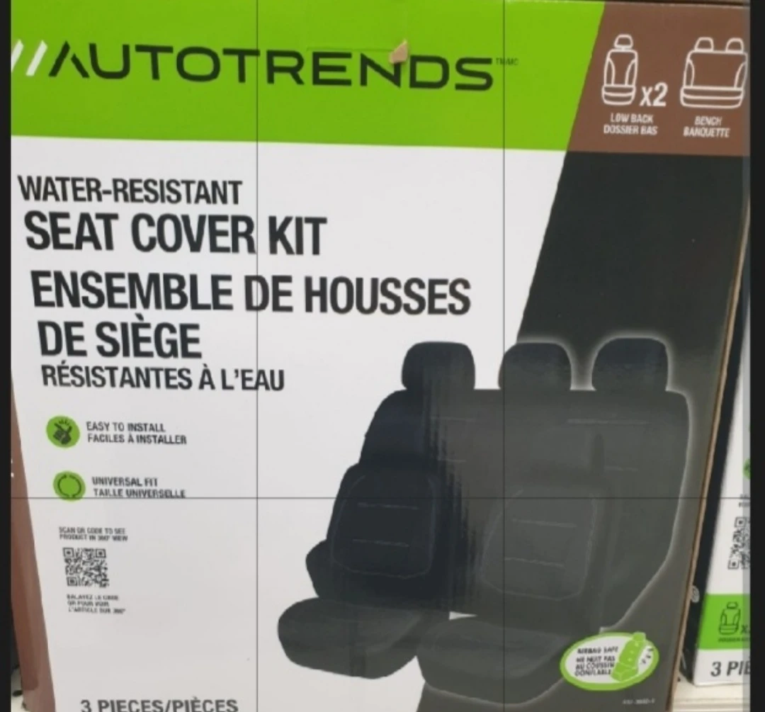 Auto Trends Water-Resistant Seat Cover Kit