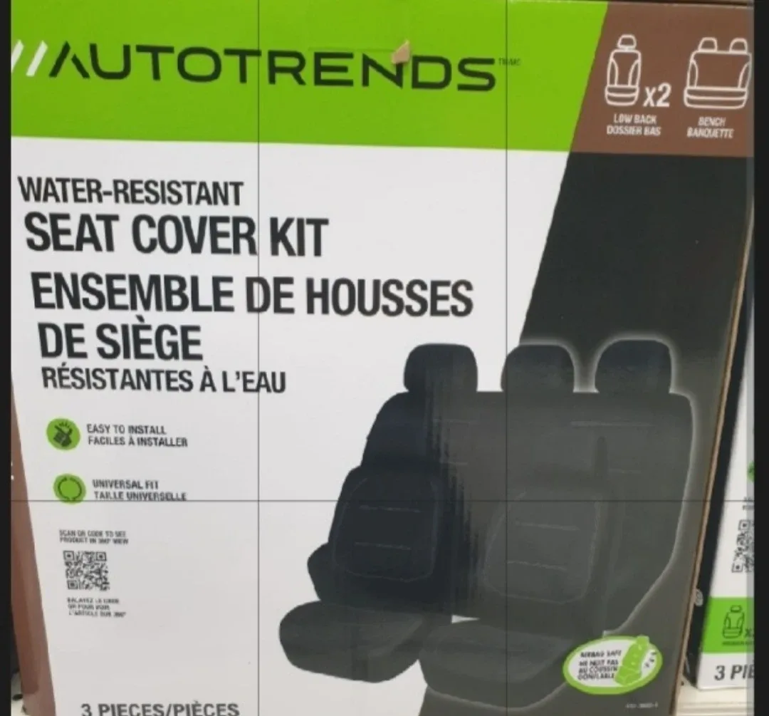 Auto Trends Water-Resistant Seat Cover Kit