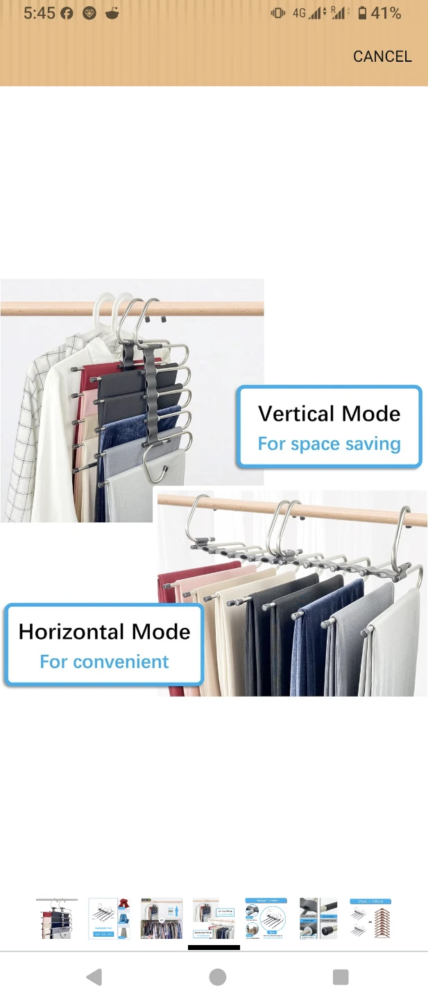 4 Multifunctional 5-Tier Pant Hangers - photo 4