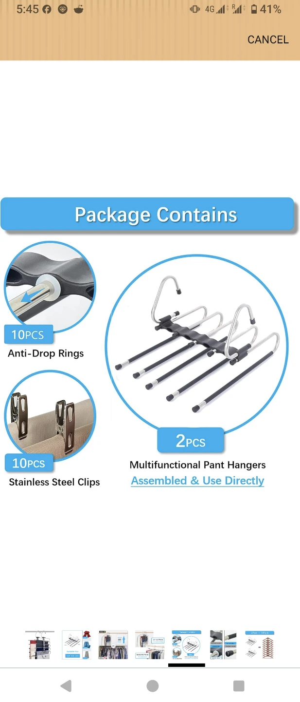 4 Multifunctional 5-Tier Pant Hangers - photo 5