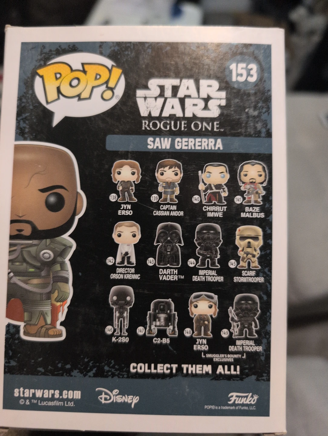 Funko Pop! Star Wars Rogue One Gerrera #153 Vinyl Bobble-Head - photo 2