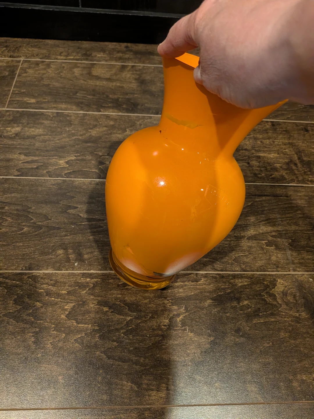Orange Glass Vase - photo 4
