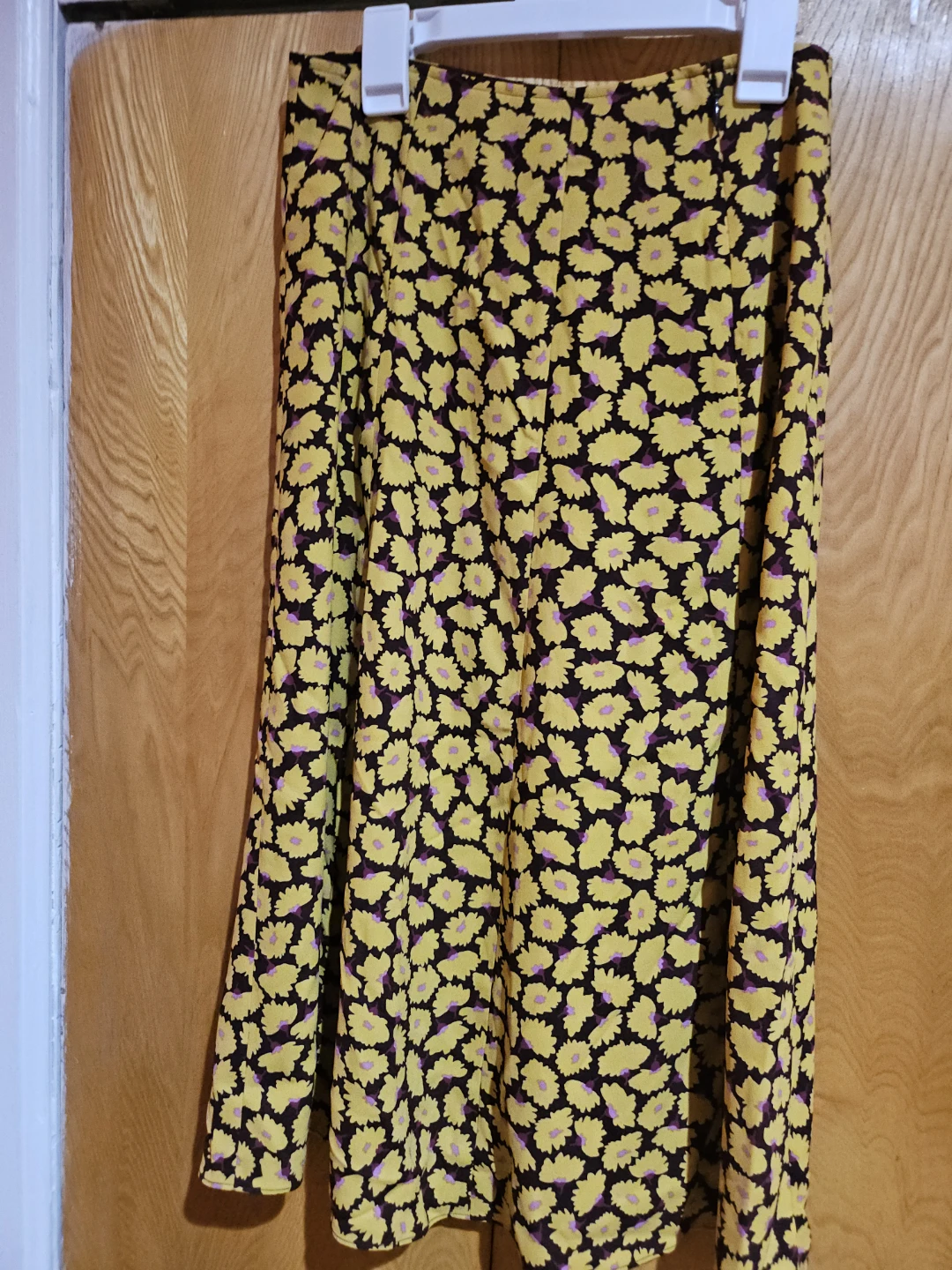 Kate Spade New York Yellow Floral Midi Skirt Size 0 - photo 2