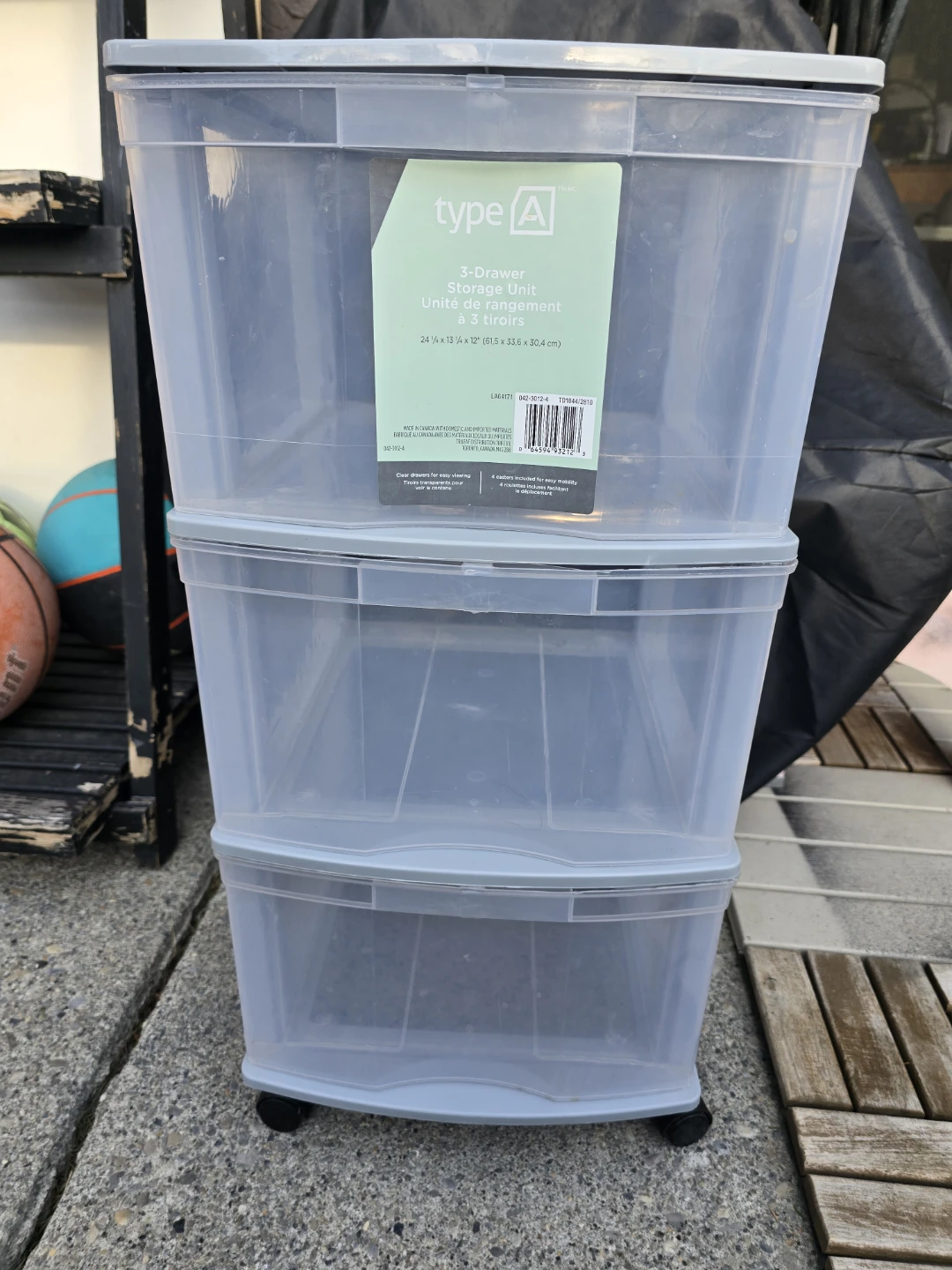 3-Drawer Storage Unit