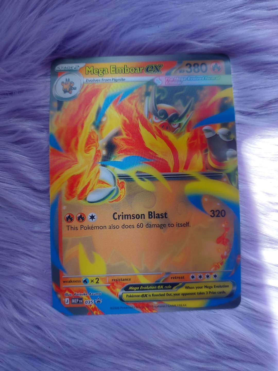 Mega Emboar EX Oversize Pokemon Card
