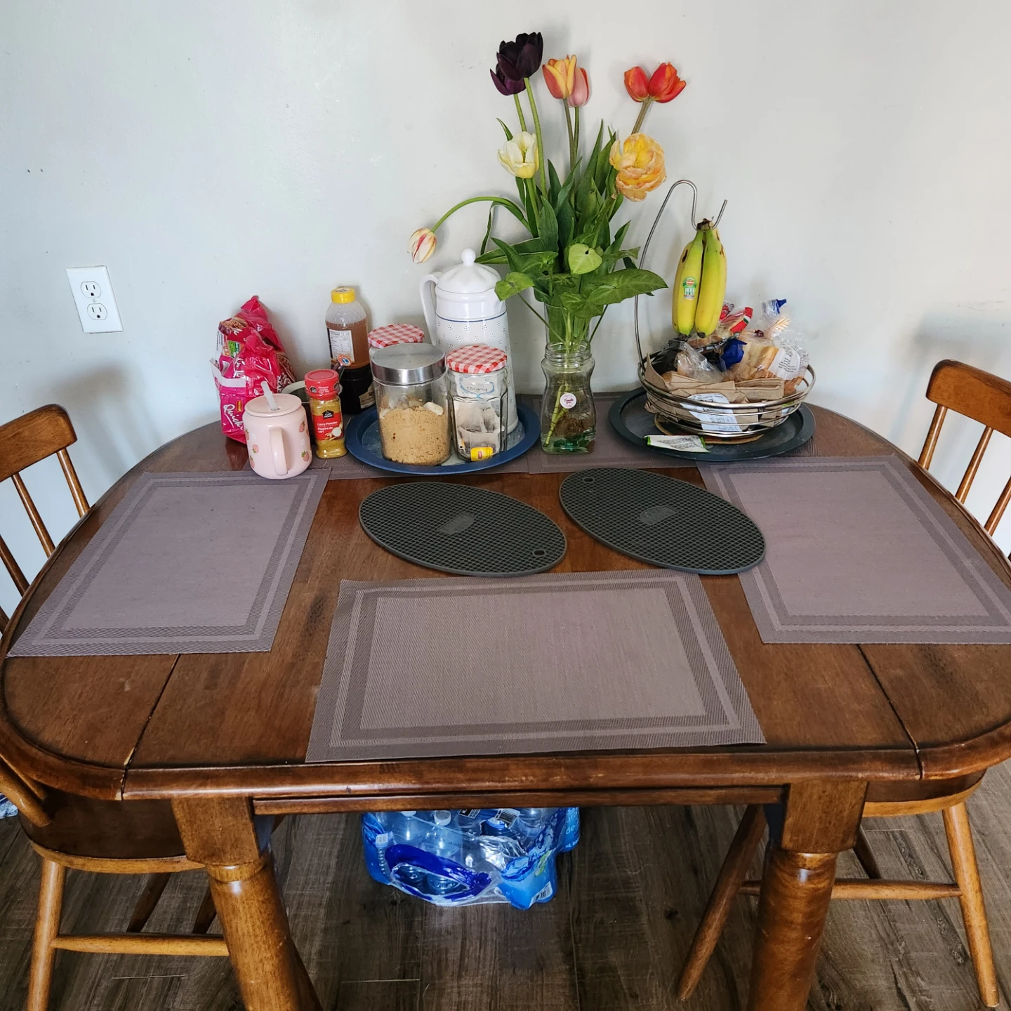 Wooden Dining Table with 2 Chairs - photo 3