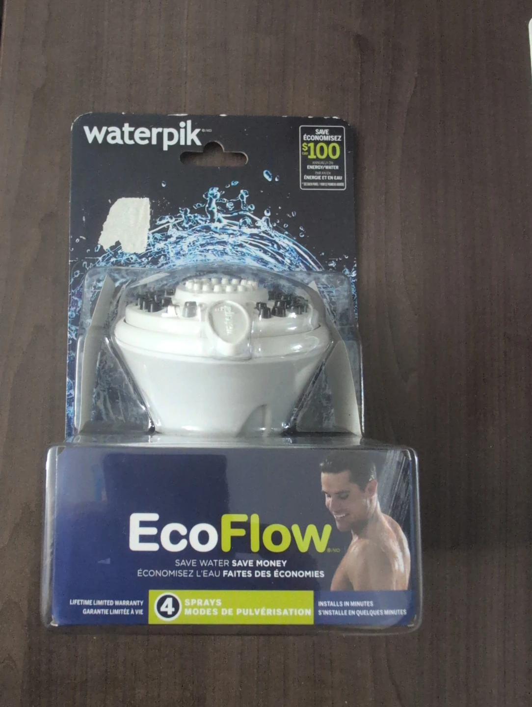 Waterpik EcoFlow Showerhead - 4 Sprays