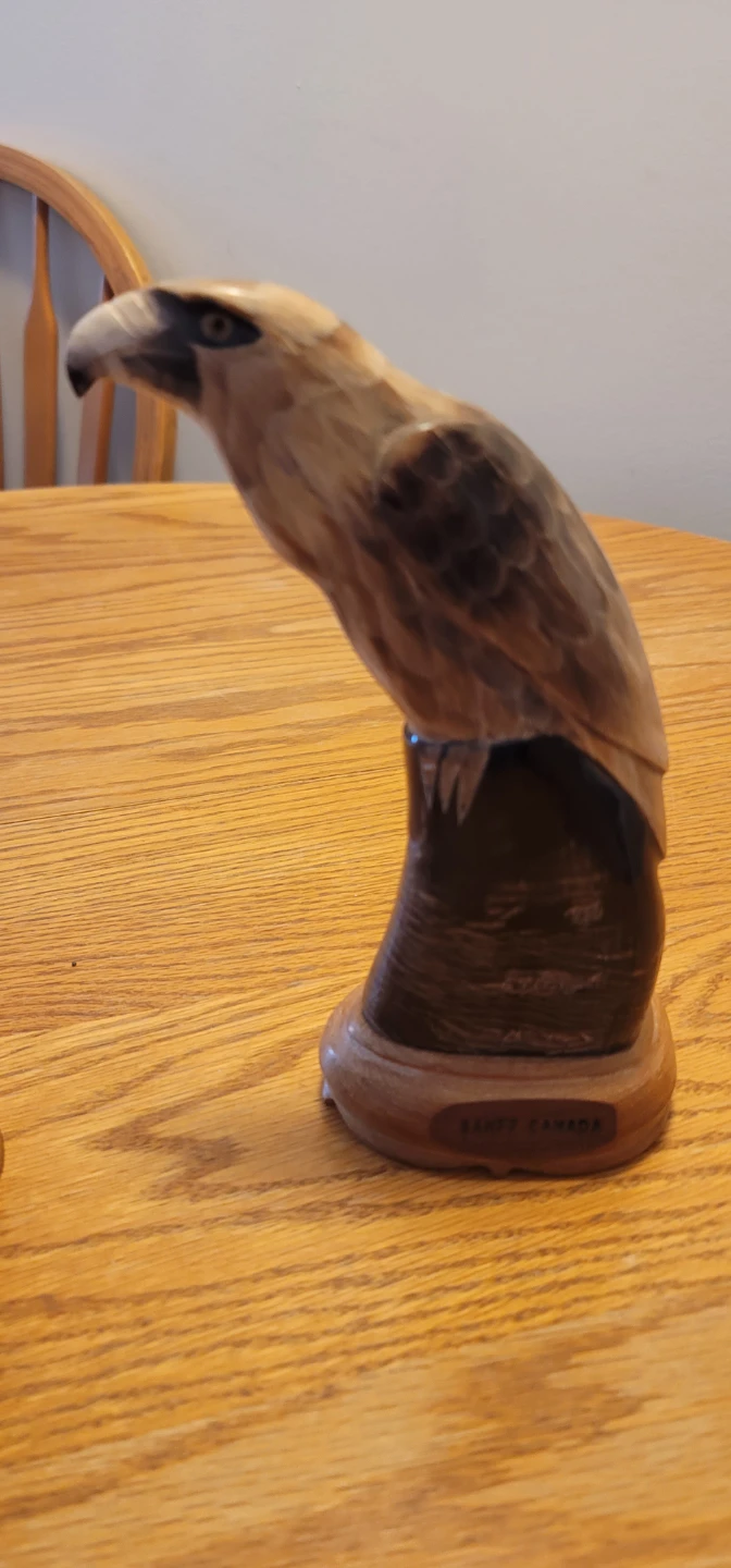 Carved Horn Eagle