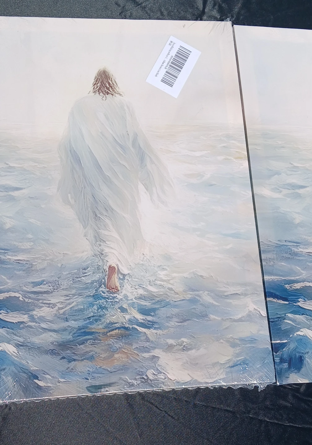 New Jesus Walking on Water Canvas Art 12x16" - photo 2
