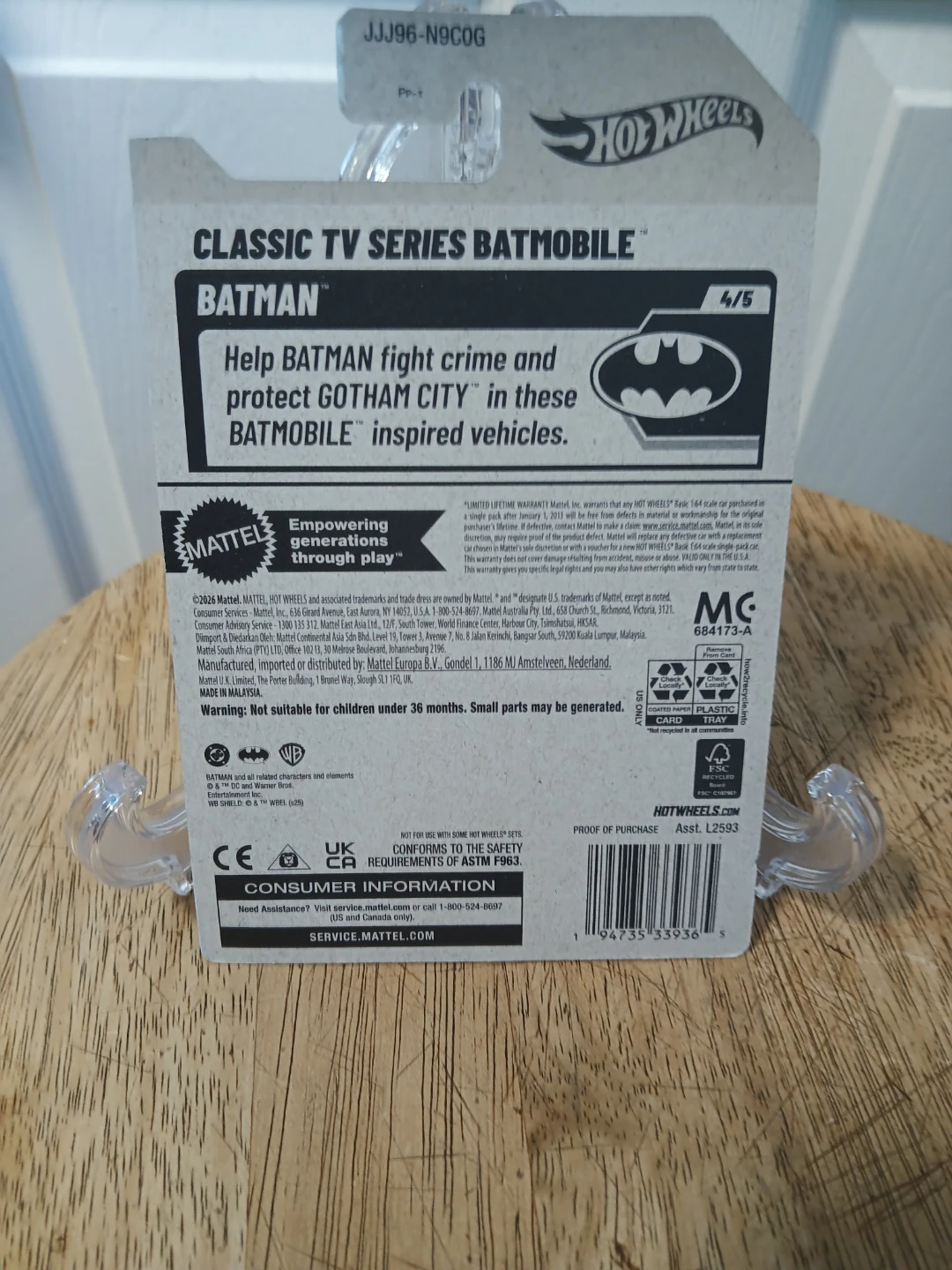 Hot Wheels Classic TV Series Batman Batmobile 4/5 - photo 2