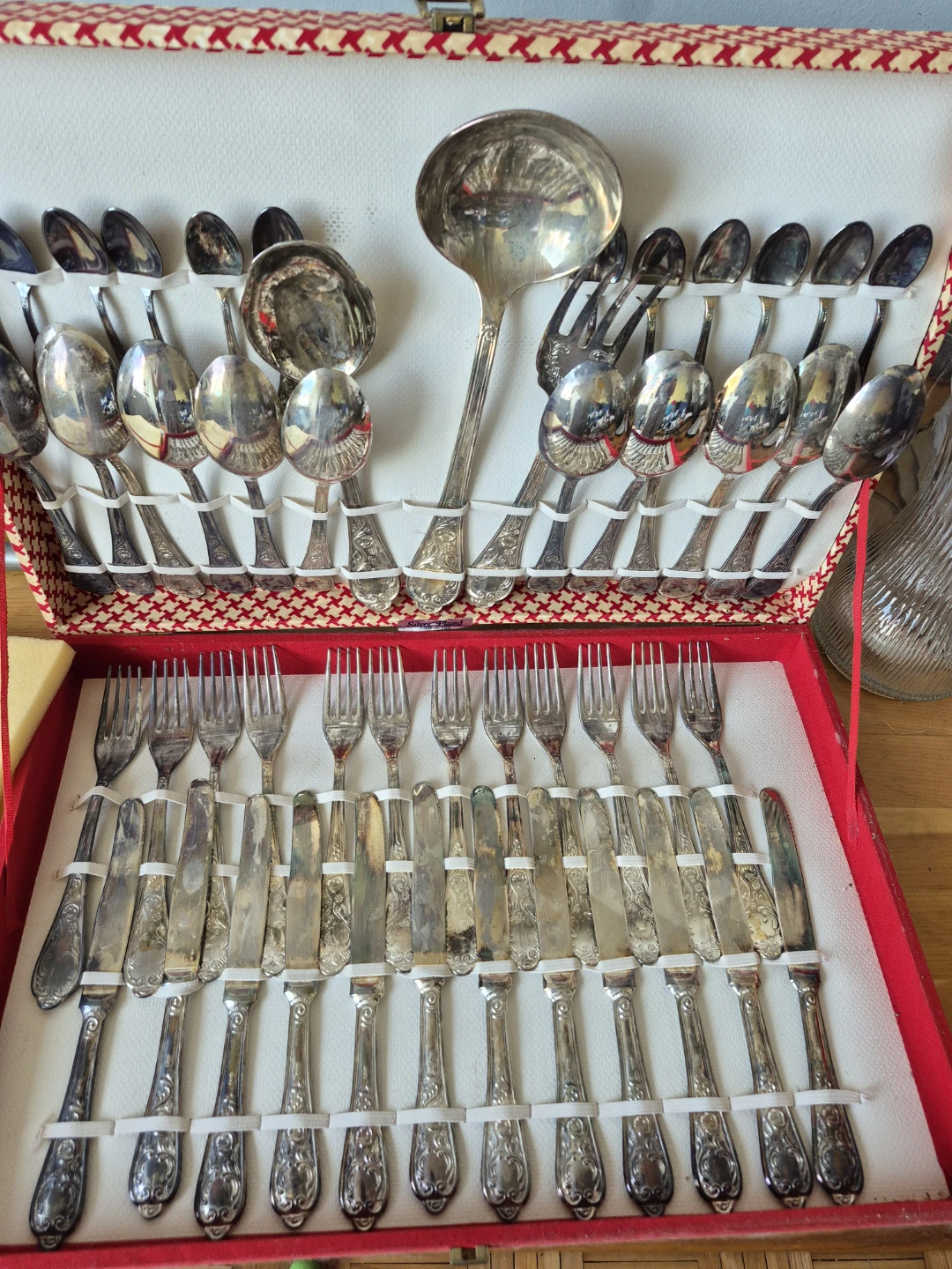 Silver Plated Cutlery Set with Case - photo 5