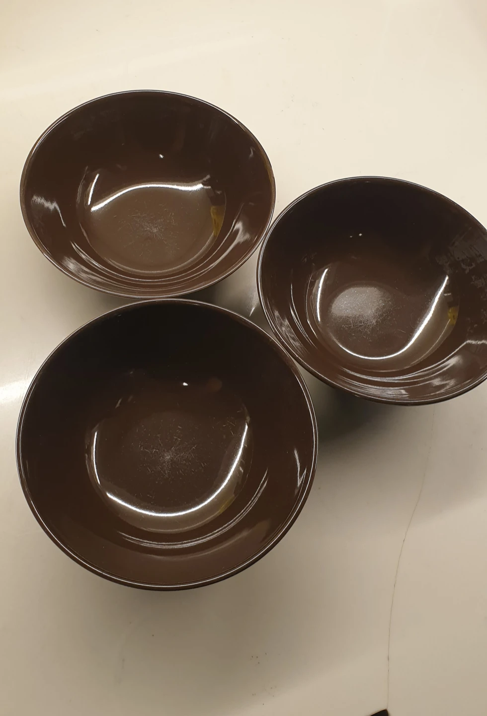 IKEA FÄRGKLAR Bowls - Glossy Brown, 12 cm (4 Pack)