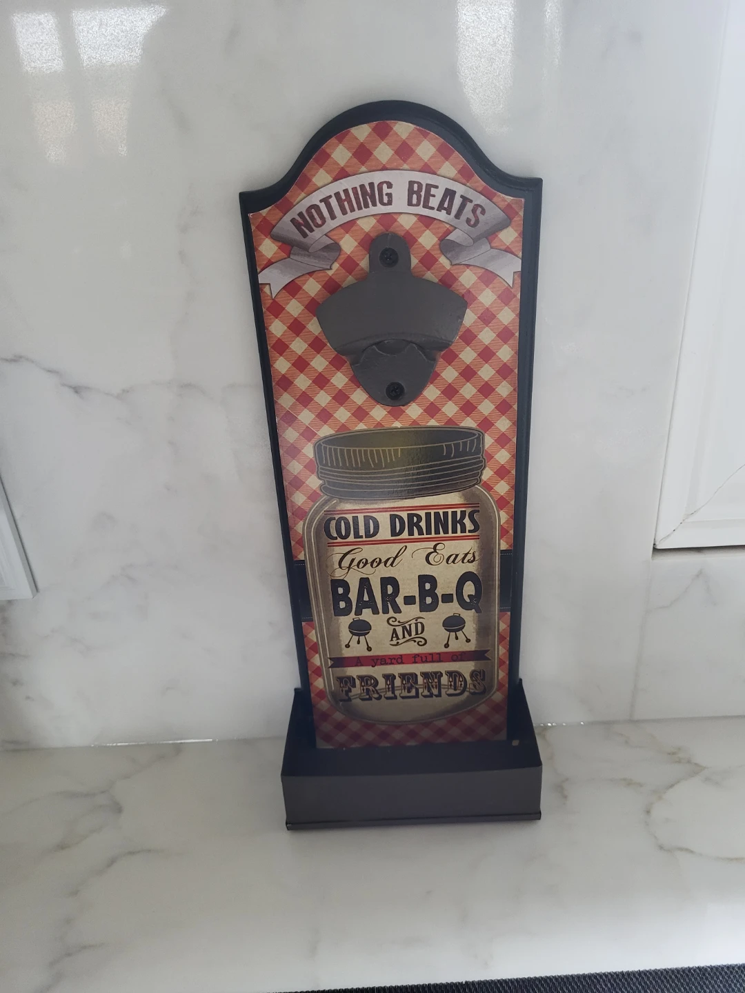 Wall Mount Bottle Opener - Bar-B-Q & Friends Theme