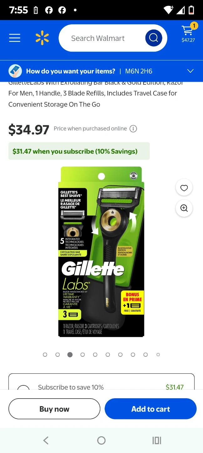 Gillette Labs razor handle backed by lifetime warranty - photo 2