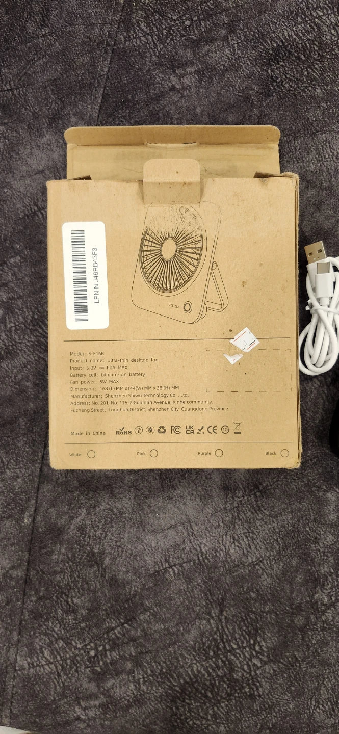 OTLONPE Ultra-thin Desktop Fan - photo 3