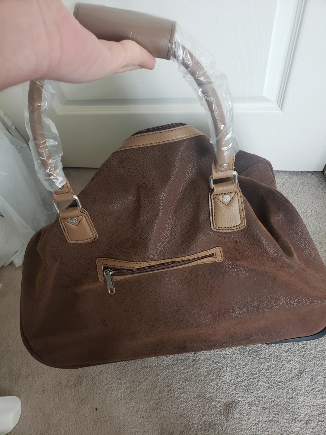 Dino Ferreani Brown Rolling Suitcase/Duffle Bag - photo 5
