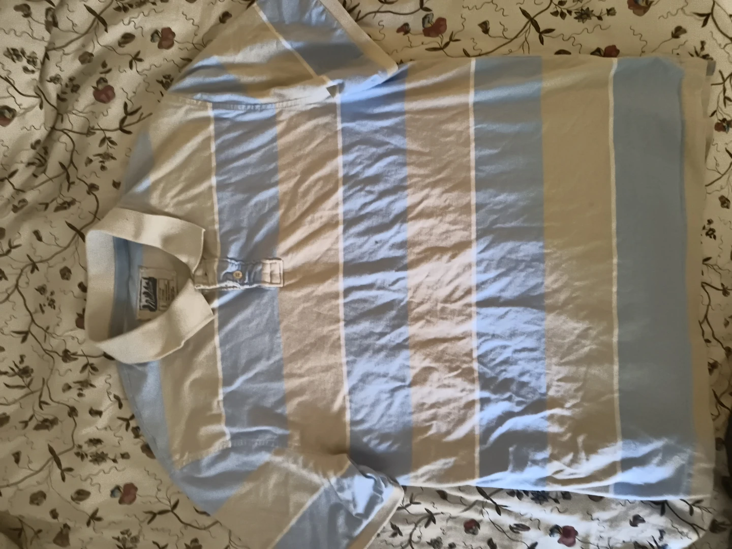 Midtown Striped Polo Shirt - Size Large